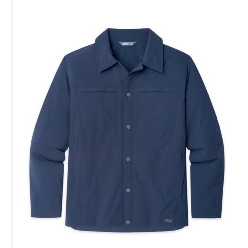 NWT Stio Men's Overstory Insulated Snap Shirt XL Mountain Shadow Navy Blue $229